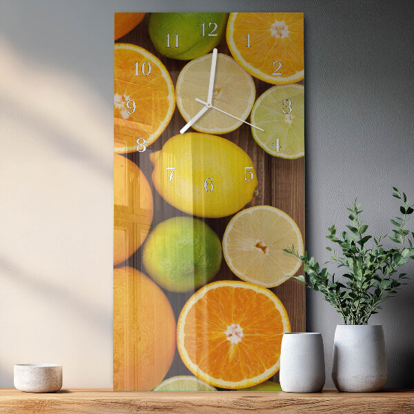 Glazen klok rechthoekige Fruit