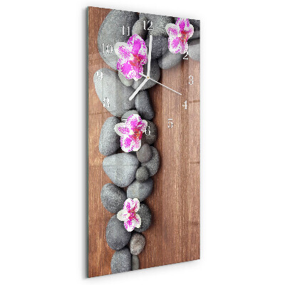 Glazen klok rechthoekige Orchideeënstenen