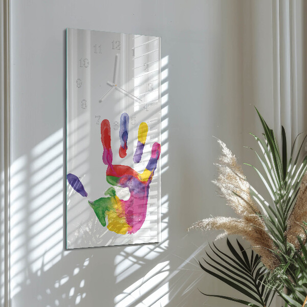 Glazen klok rechthoekige Hand