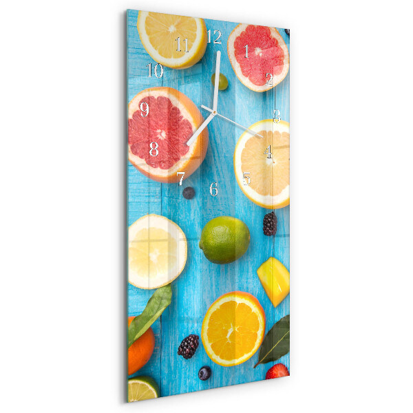 Glazen klok rechthoekige Fruit