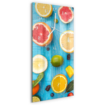 Glazen klok rechthoekige Fruit