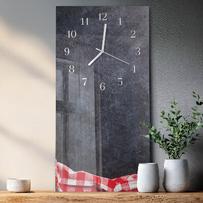 Glazen klok rechthoekige Marmeren tafel