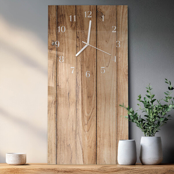 Glazen klok rechthoekige Hout