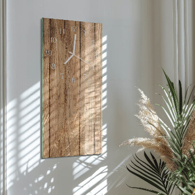Glazen klok rechthoekige Hout