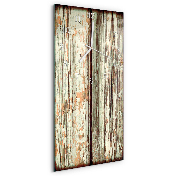 Glazen klok rechthoekige Houten muur