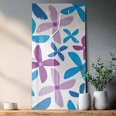 Glazen klok rechthoekige Hawaiiaanse bloemen