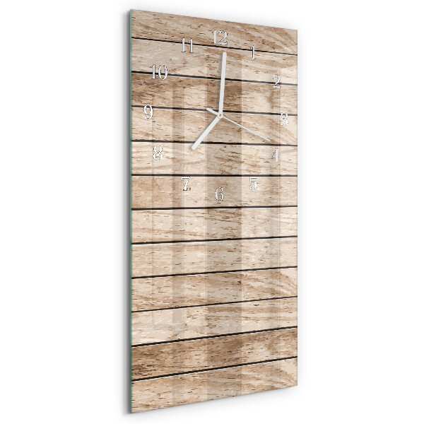 Glazen klok rechthoekige Hout