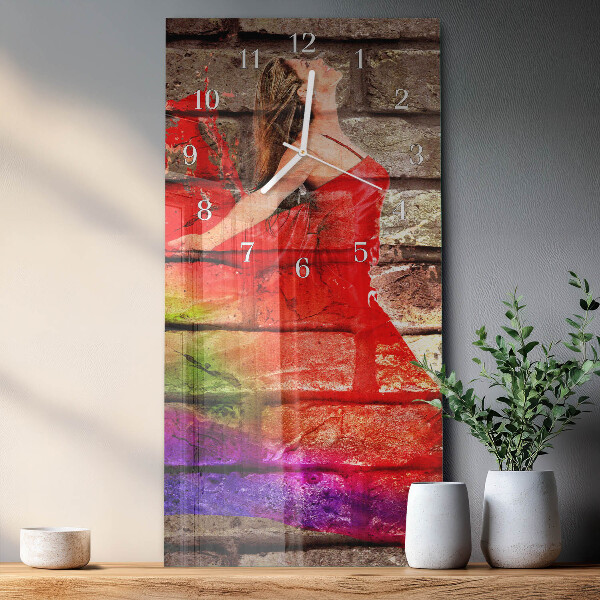 Glazen klok rechthoekige Baksteen