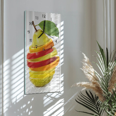 Glazen klok rechthoekige Fruit