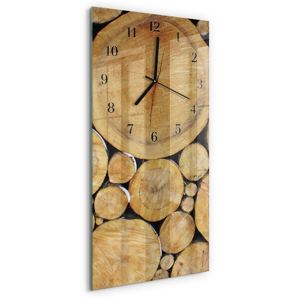 Glazen klok rechthoekige Hout