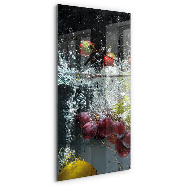 Glazen klok rechthoekige Fruit