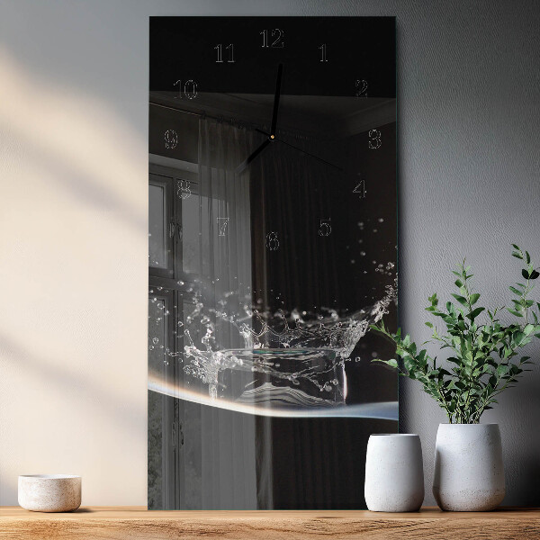 Glazen klok rechthoekige Water