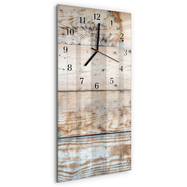 Glazen klok rechthoekige Hout