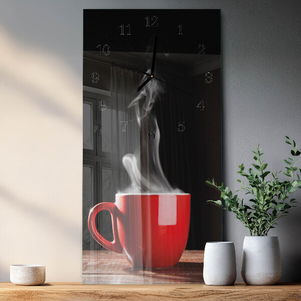 Glazen klok rechthoekige Kopje koffie