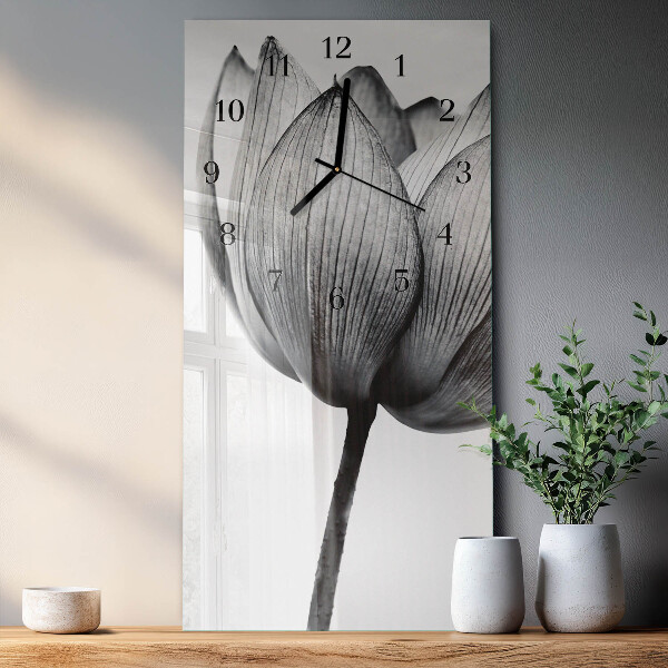 Glazen klok rechthoekige Tulp