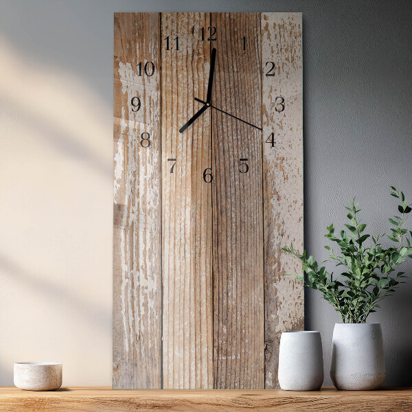 Glazen klok rechthoekige Hout