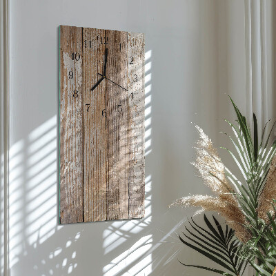 Glazen klok rechthoekige Hout