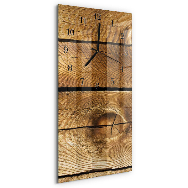 Glazen klok rechthoekige Hout