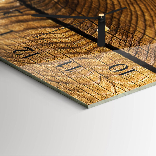 Glazen klok rechthoekige Hout