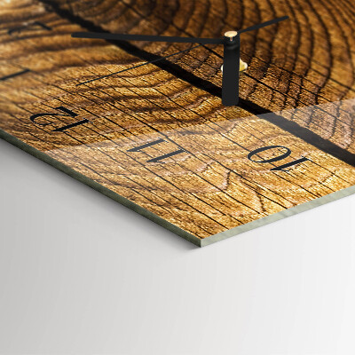 Glazen klok rechthoekige Hout
