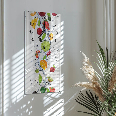 Glazen klok rechthoekige Fruit