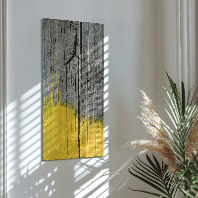 Glazen klok rechthoekige Houten plank