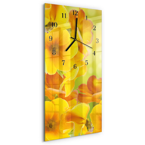 Glazen klok rechthoekige Bloemen