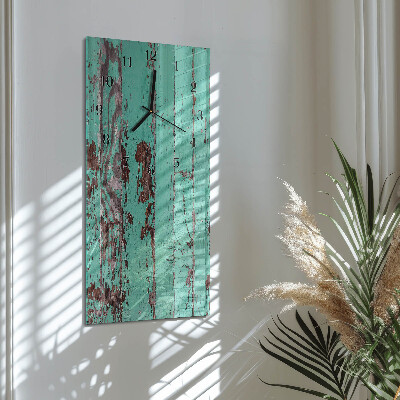 Glazen klok rechthoekige Houten muur