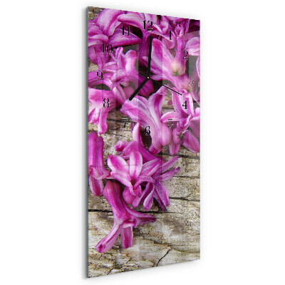 Glazen klok rechthoekige Bloemen