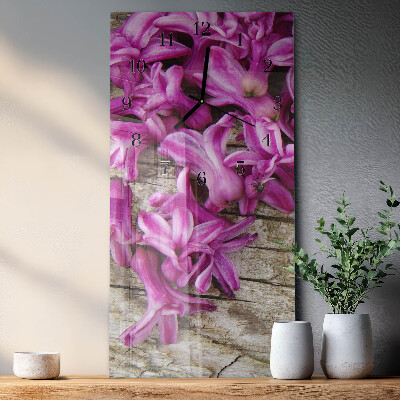 Glazen klok rechthoekige Bloemen