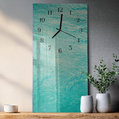 Glazen klok rechthoekige Water