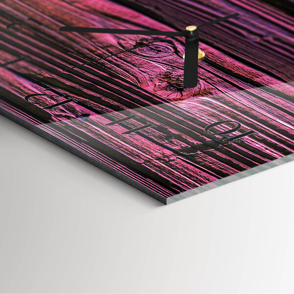 Glazen klok rechthoekige Houten panelen