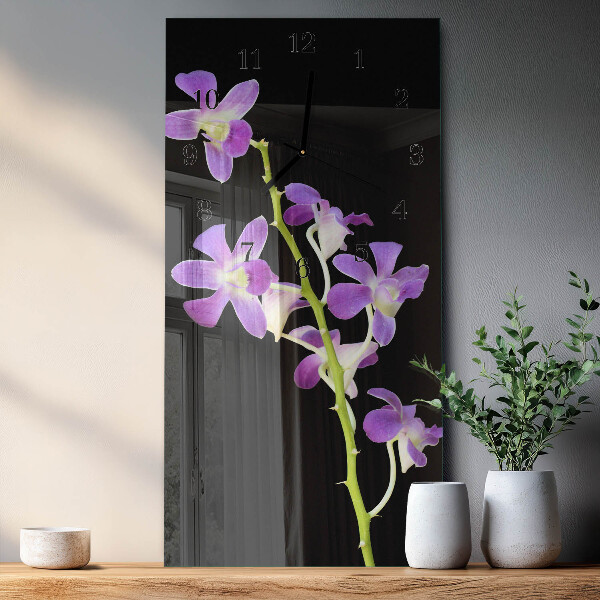 Glazen klok rechthoekige Bloemen
