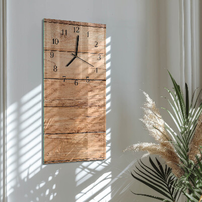 Glazen klok rechthoekige Houten panelen