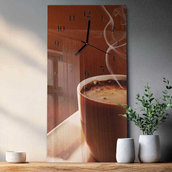 Glazen klok rechthoekige Koffie