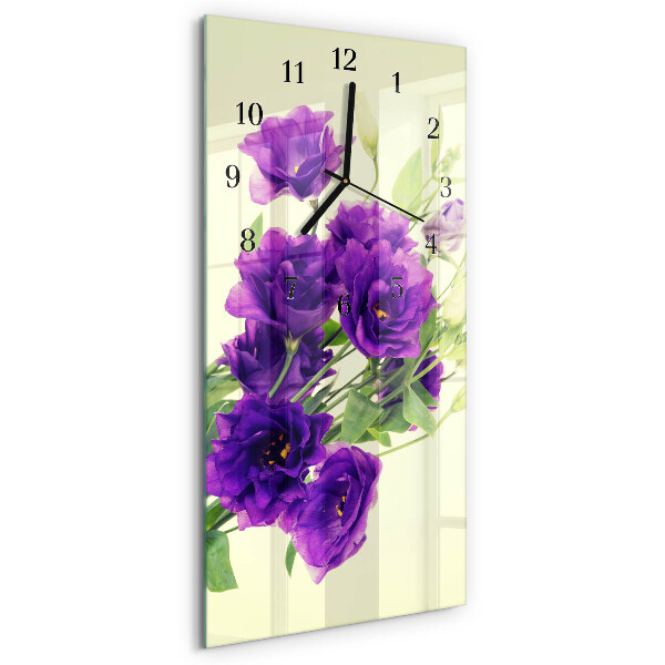 Glazen klok rechthoekige Bloemen