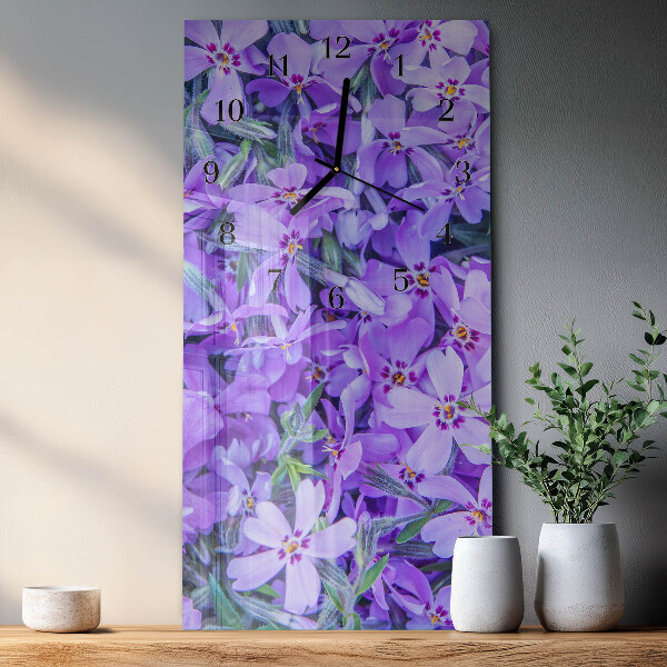 Glazen klok rechthoekige Bloemen