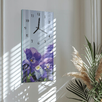 Glazen klok rechthoekige Bloemen