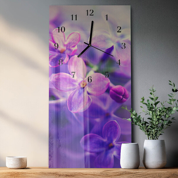 Glazen klok rechthoekige Bloemen