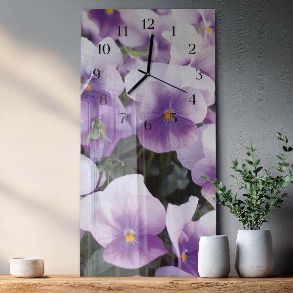 Glazen klok rechthoekige Bloemen