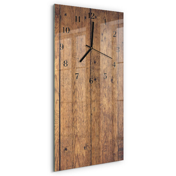 Glazen klok rechthoekige Hout
