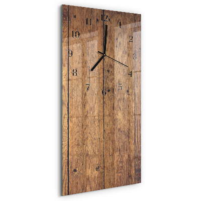 Glazen klok rechthoekige Hout