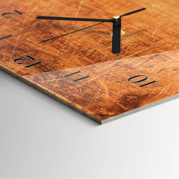 Glazen klok rechthoekige Houten planken