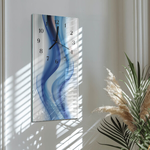 Glazen klok rechthoekige Abstracte rook
