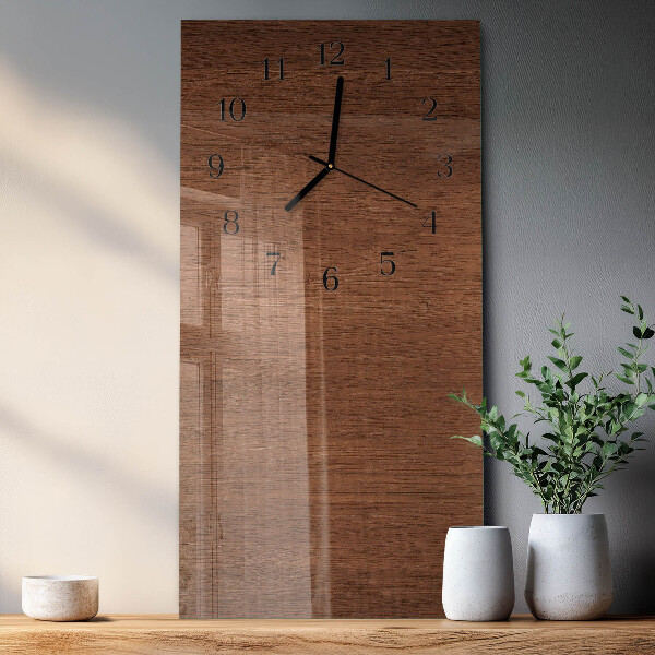 Glazen klok rechthoekige Houten planken