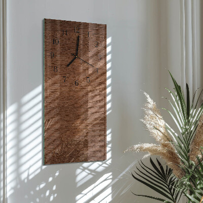Glazen klok rechthoekige Houten planken