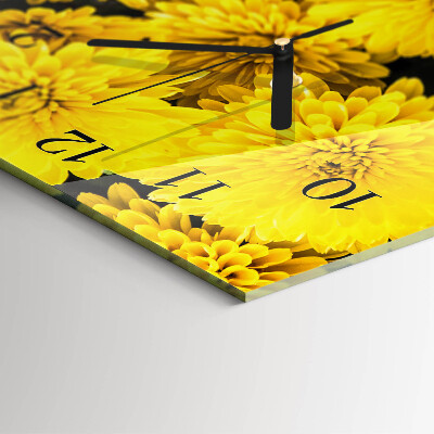 Glazen klok rechthoekige Bloemen
