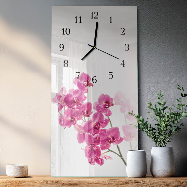 Glazen klok rechthoekige Orchideeën