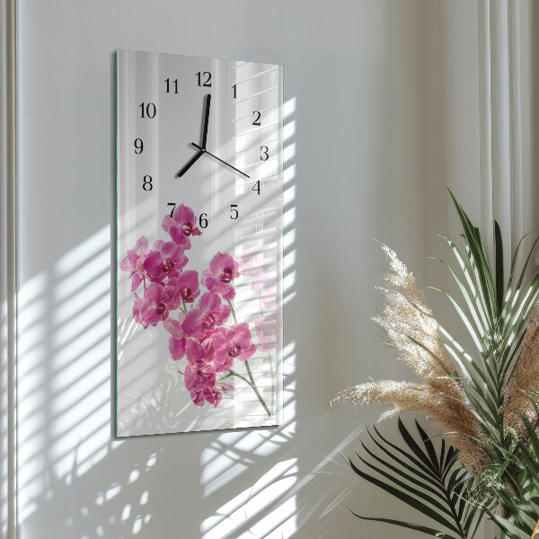 Glazen klok rechthoekige Orchideeën