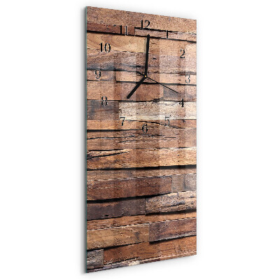 Glazen klok rechthoekige Hout